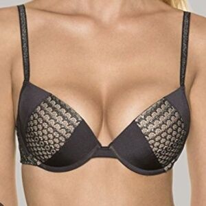 Wonderbra Glam Full Bust Effect Push Up Bra W016B in Sparkling Black EUR 80C